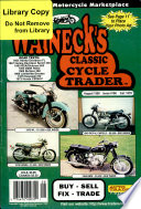 WALNECK S CLASSIC CYCLE TRADER  AUGUST 1999