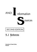 Bibliographic Control And Information Sources