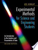 Experimental Methods for Science and Engineering Students Book