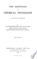 The Essentials of Chemical Physiology Book