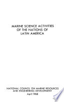 Marine Science Activities of the Nations of Latin America Book