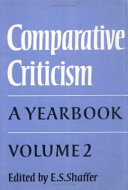 Comparative Criticism: Volume 2, Text and Reader: A Yearbook