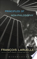 Principles of Non Philosophy Book