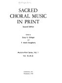 Sacred Choral Music in Print