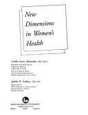 New Dimensions in Women s Health