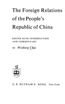 The Foreign Relations of the People's Republic of China