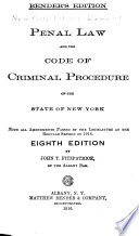 Penal Law and the Code of Criminal Procedure of the State of New York