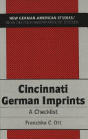 Cincinnati German Imprints