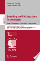 Learning and Collaboration Technologies  New Challenges and Learning Experiences Book