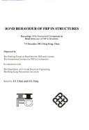 Bond Behaviour of FRP in Structures