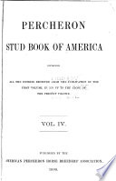 Percheron Stud Book of America