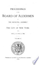 Proceedings of the Board of Aldermen Book