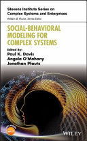 Social Behavioral Modeling for Complex Systems