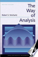The Way of Analysis Book
