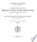 Merchant Vessels of the United States    Book