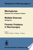 Meningiomas  Multiple Sclerosis  Forensic Problems in Neurosurgery Book
