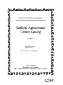 National Agricultural Library Catalog