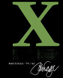 X Book John Cage