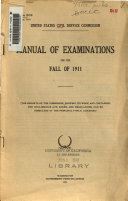 Manual of Examinations for the Fall of 1911