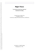 Night Vision: Current Research and Future Directions, Symposium Proceedings