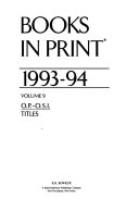 Books In Print 1993-1994