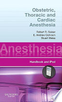 Obstetric  Thoracic and Cardiac Anesthesia Book