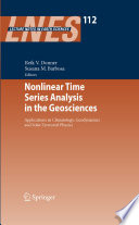 Nonlinear Time Series Analysis in the Geosciences Book
