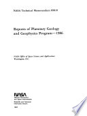 Reports of Planetary Geology and Geophysics Program  1986