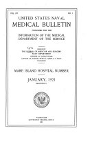 United States Naval Medical Bulletin for the Information of the Medical Department of the Navy ...
