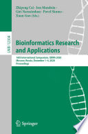 Bioinformatics Research and Applications 16th International Symposium, ISBRA 2020, Moscow, Russia, December 1–4, 2020, Proceedings /