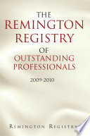 The Remington Registry of Outstanding Professionals Book