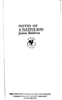 Notes of a Native Son Book