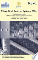 Micro Total Analysis Systems 2004 Book