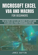 Microsoft Excel VBA and Macros for Beginners