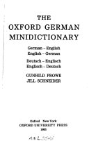 The Oxford German Minidictionary