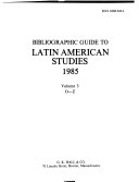 Bibliographic Guide to Latin American Studies