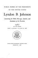 Public Papers of the Presidents of the United States, Lyndon B. Johnson: Nov. 22, 1963-June 30, 1964. bk. 2. July 1-Dec. 31, 1964