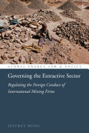 Governing the Extractive Sector Pdf/ePub eBook