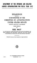 Read Pdf Hearings  Reports and Prints of the Senate Committee on Appropriations