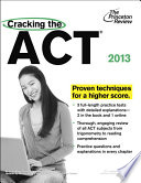 Cracking the ACT  2013 Edition