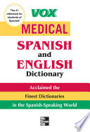 Vox Medical Spanish And English Dictionary