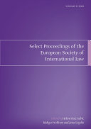 Select Proceedings of the European Society of International Law, Volume 2, 2008