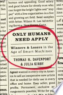 Only Humans Need Apply Book