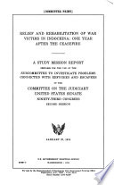 Relief and Rehabilitation of War Victims in Indochina  One Year After the Ceasefire