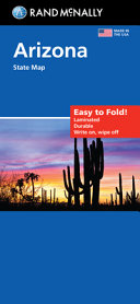 Rand McNally Easy to Fold  Arizona State Laminated Map