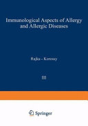 Immunological Aspects of Allergy and Allergic Diseases Book