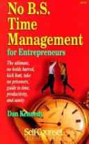 No B s  Time Management for Entrepreneurs Book