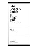 Bowker s Law Books and Serials in Print