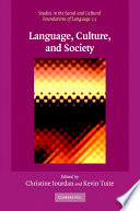 Language  Culture  and Society Book