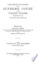 Cases Argued and Decided in the Supreme Court of the United States